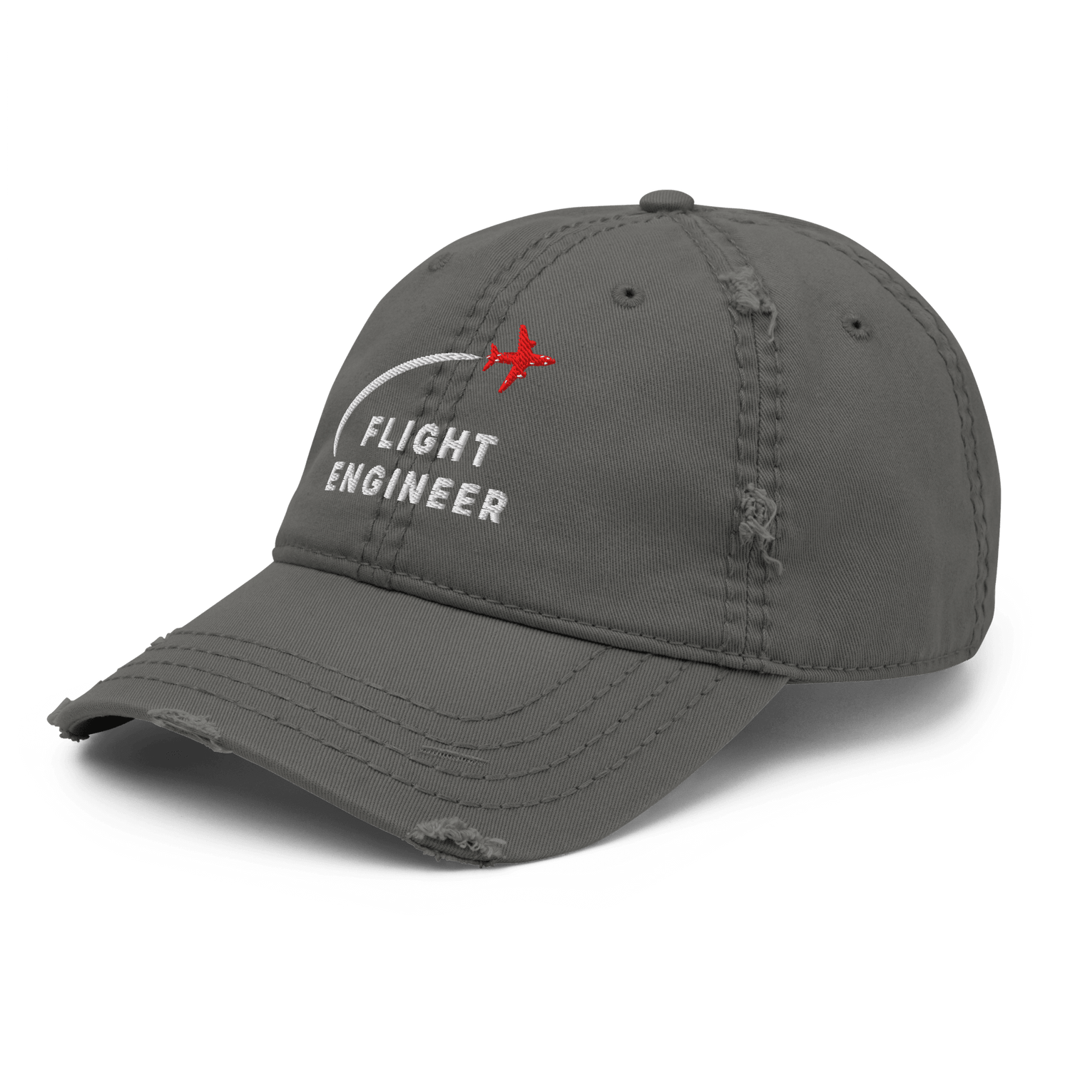 Flight Engineer distressed aviation dad hat - Prop and Piston