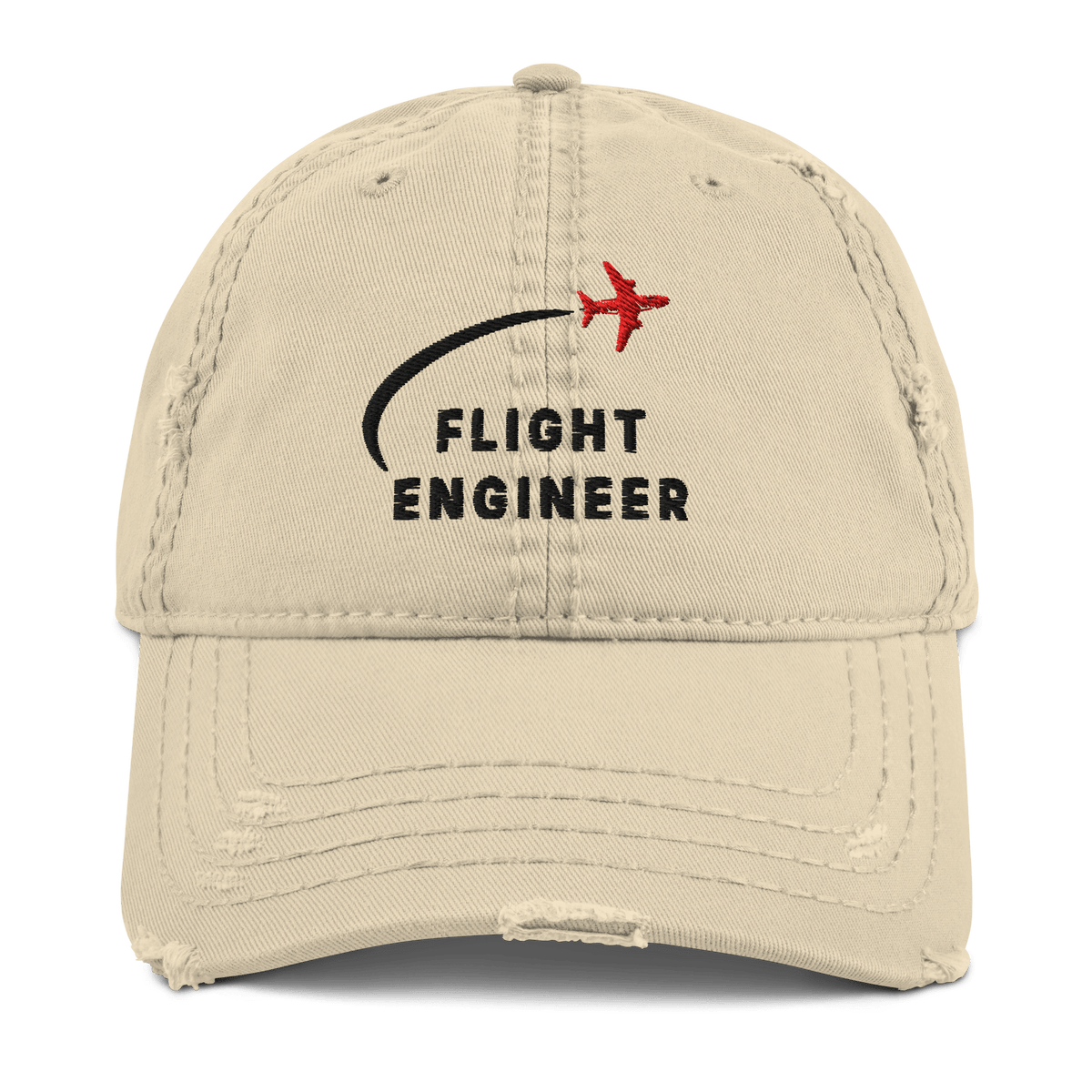 Flight Engineer distressed aviation dad hat - Prop and Piston