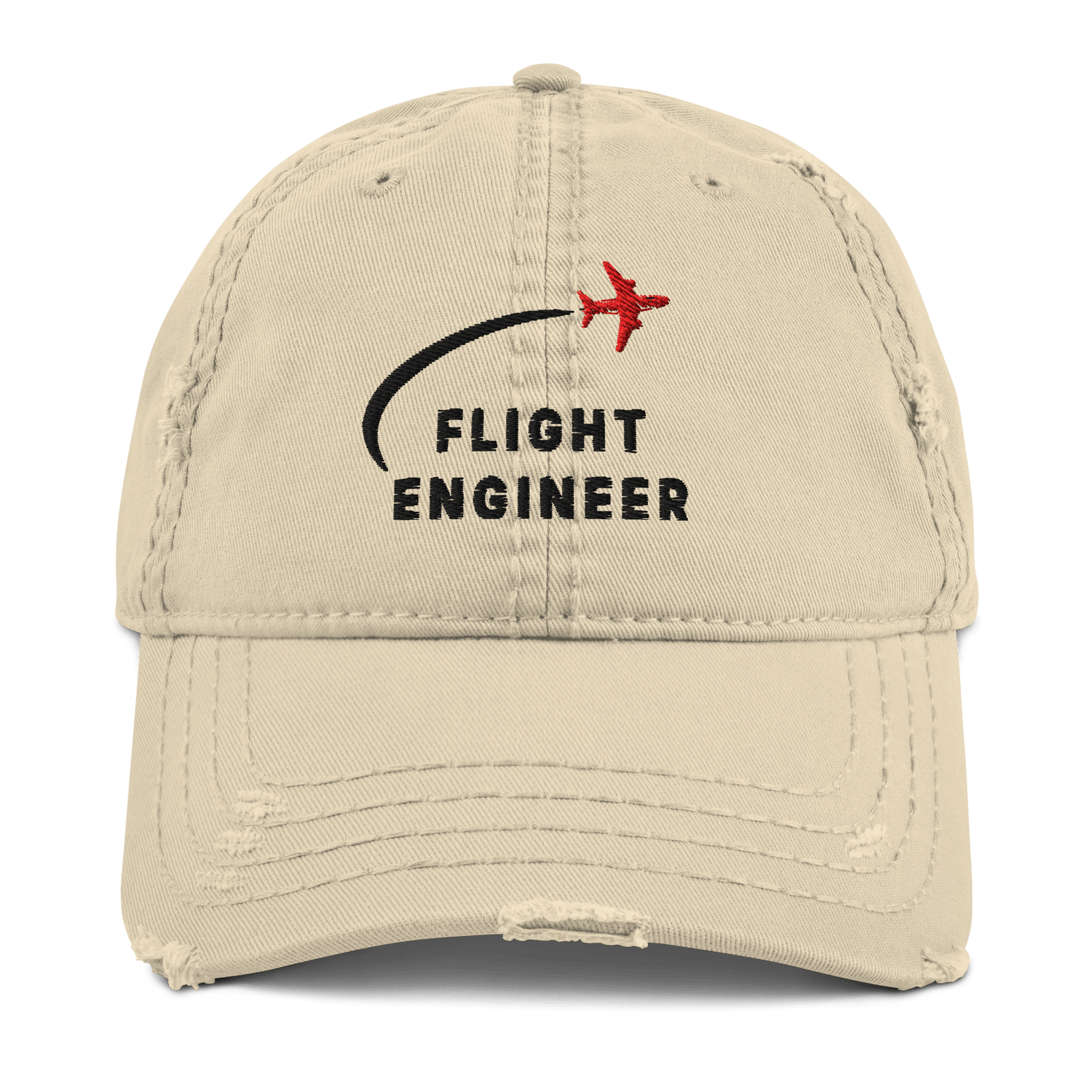 Flight Engineer distressed aviation dad hat - Prop and Piston
