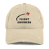 Flight Engineer distressed aviation dad hat - Prop and Piston