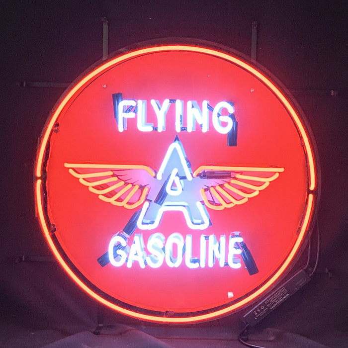 Flying Gasoline Wings Neon Sign Light - Prop and Piston