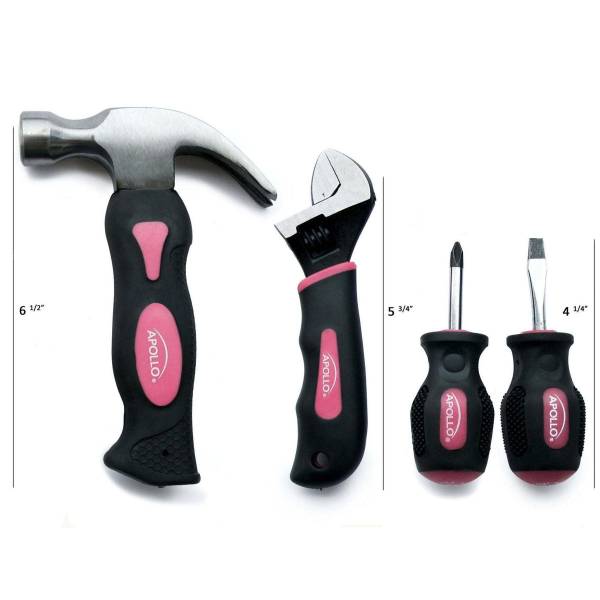 Four Piece Stubby Tool Set - Pink - DT0240P - Prop and Piston