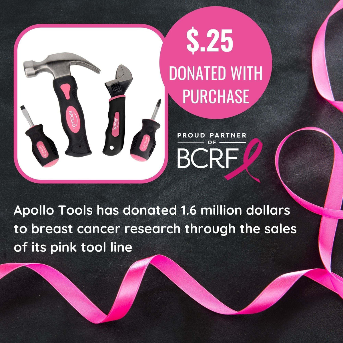 Four Piece Stubby Tool Set - Pink - DT0240P - Prop and Piston