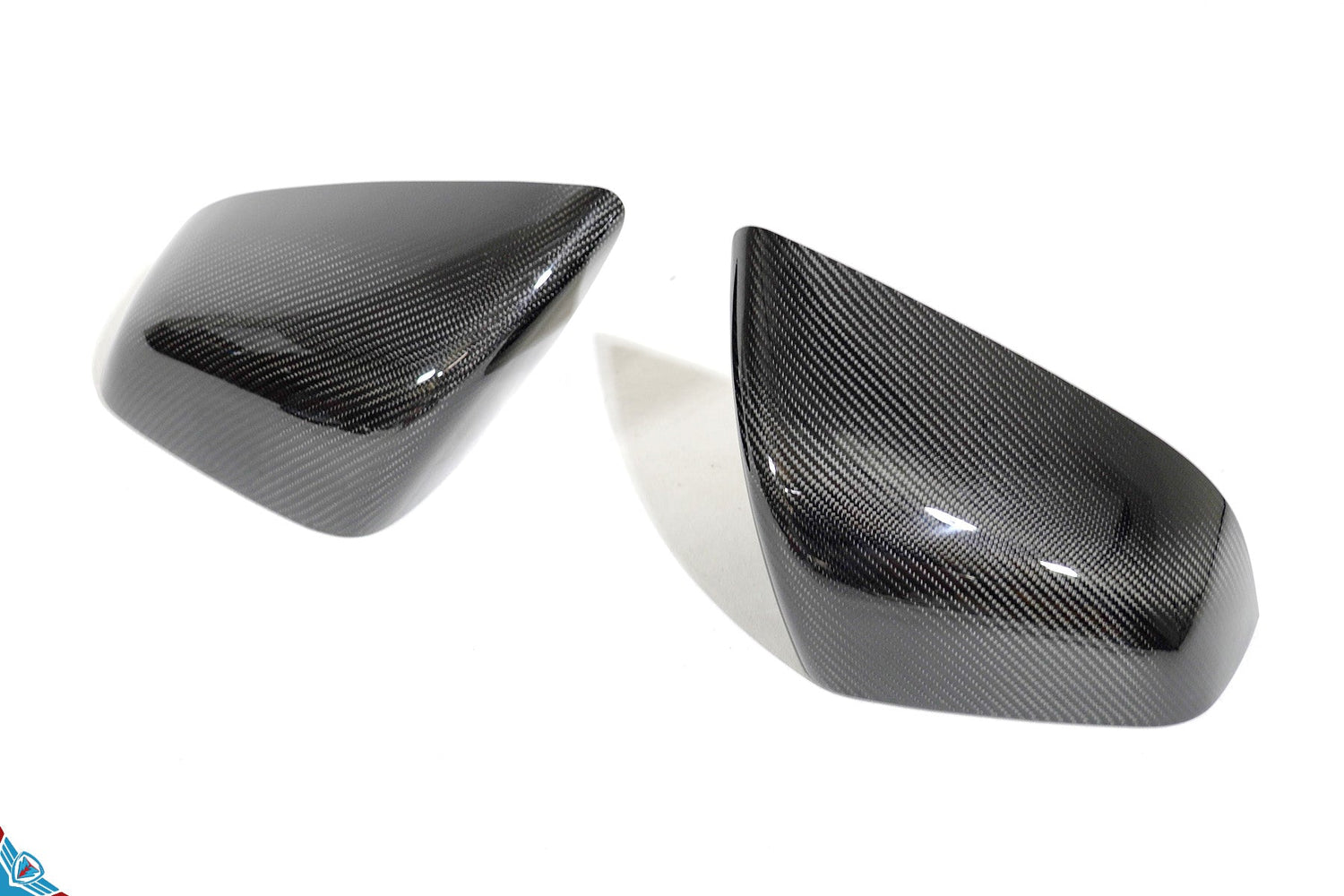 Tesla Model X OEM Overlay Dry Carbon Fiber Mirror Covers [Various Finishes] | FYBR Aerodynamics - Prop and Piston