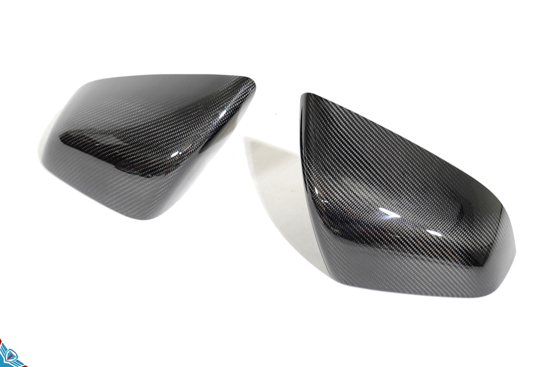 Tesla Model X OEM Overlay Dry Carbon Fiber Mirror Covers [Various Finishes] | FYBR Aerodynamics - Prop and Piston