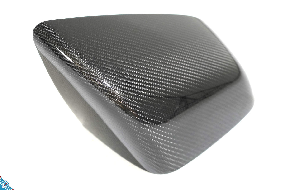 Tesla Model X OEM Overlay Dry Carbon Fiber Mirror Covers [Various Finishes] | FYBR Aerodynamics - Prop and Piston