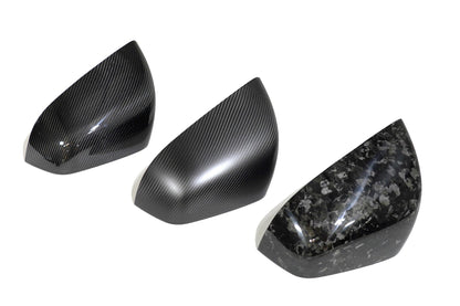 Tesla Model X OEM Overlay Dry Carbon Fiber Mirror Covers [Various Finishes] | FYBR Aerodynamics - Prop and Piston