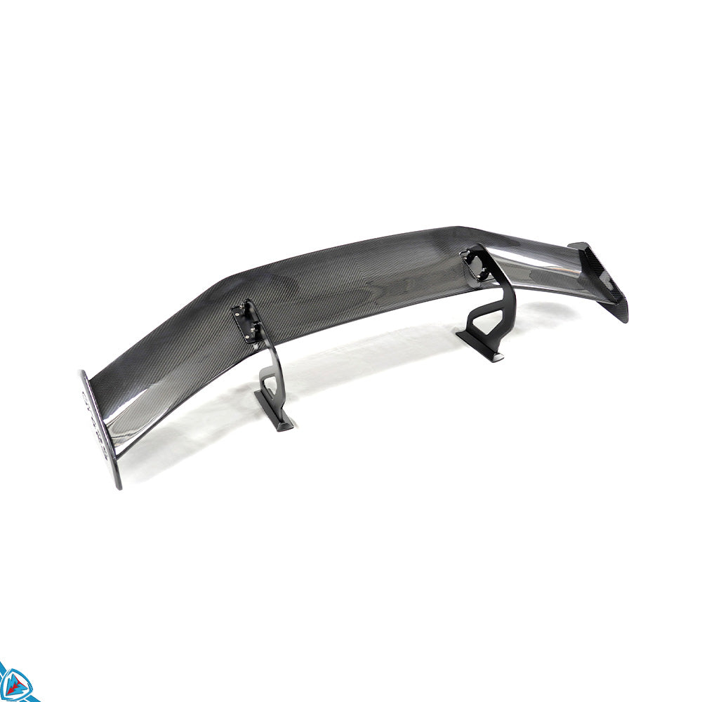 2017-2025 Porsche 718 Boxster &amp; Cayman (982) Dry Carbon Fiber GT4 RS Style Swan Neck Wing