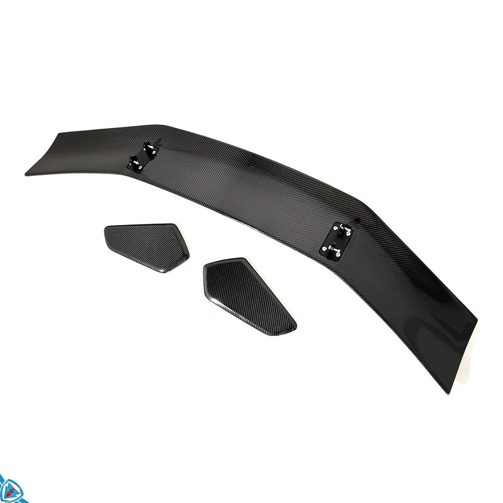 2017-2025 Porsche 718 Boxster &amp; Cayman (982) Dry Carbon Fiber GT4 RS Style Swan Neck Wing