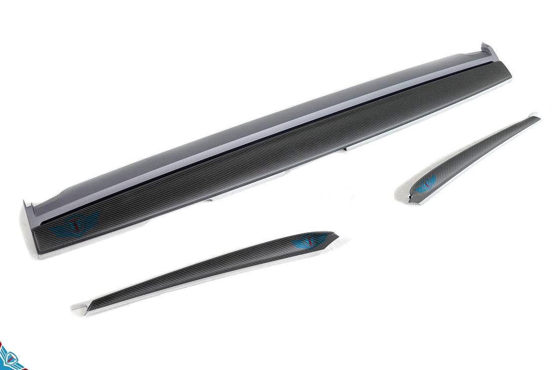 Tesla Model 3 &amp; Y Premium Carbon Fiber Dashboard &amp; Front Door Trim Replacement Kit | FYBR
