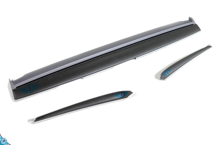 Tesla Model 3 & Y Premium Carbon Fiber Dashboard & Front Door Trim Replacement Kit | FYBR