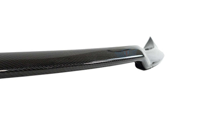 Tesla Model 3 with FYBR ATS style genuine carbon fiber front lip installed