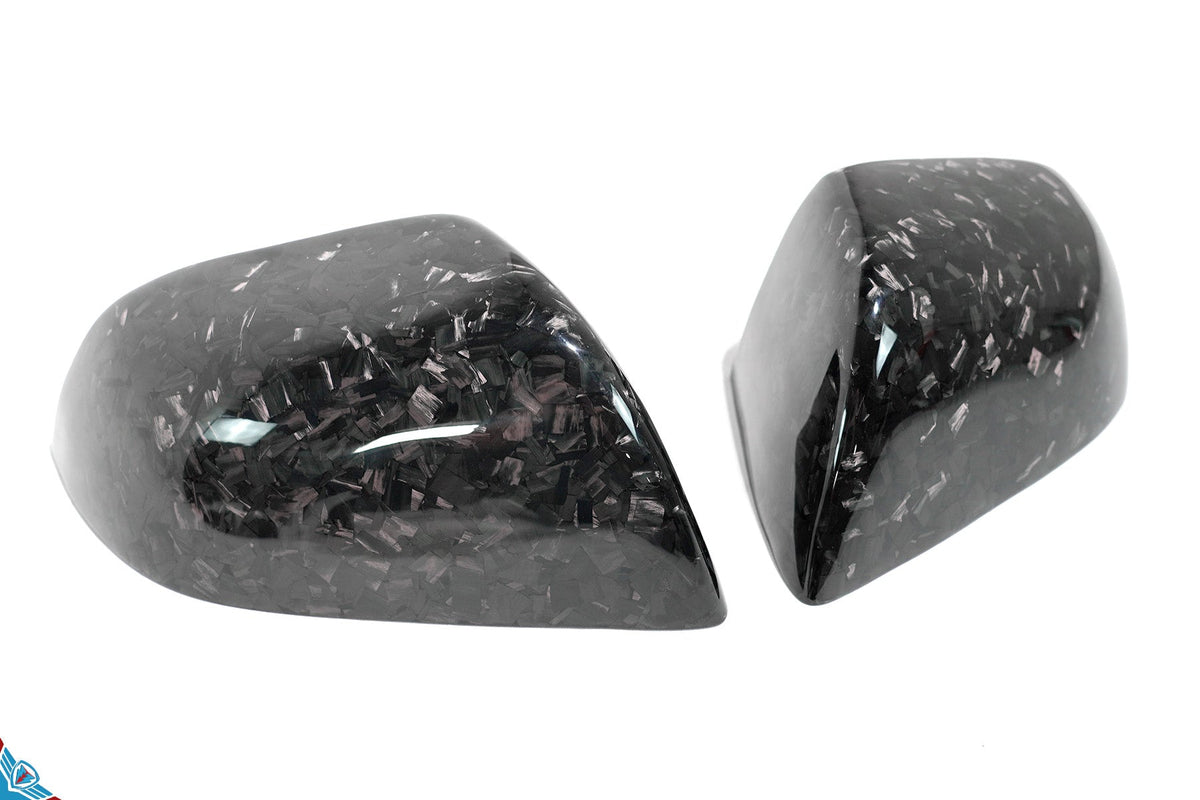 Tesla Model 3 Full OEM Replacement Carbon Fiber Mirror Covers [Various Finishes] | FYBR Aerodynamics