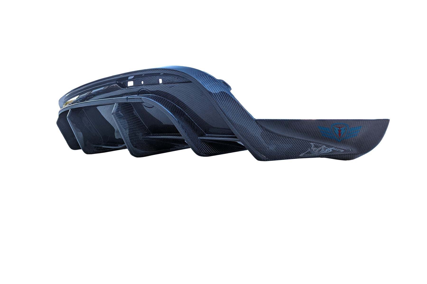 2020-2025 Tesla Model Y (1st Gen) Carbon Fiber SHX Full Replacement Rear Diffuser | FYBR Aerodynamics