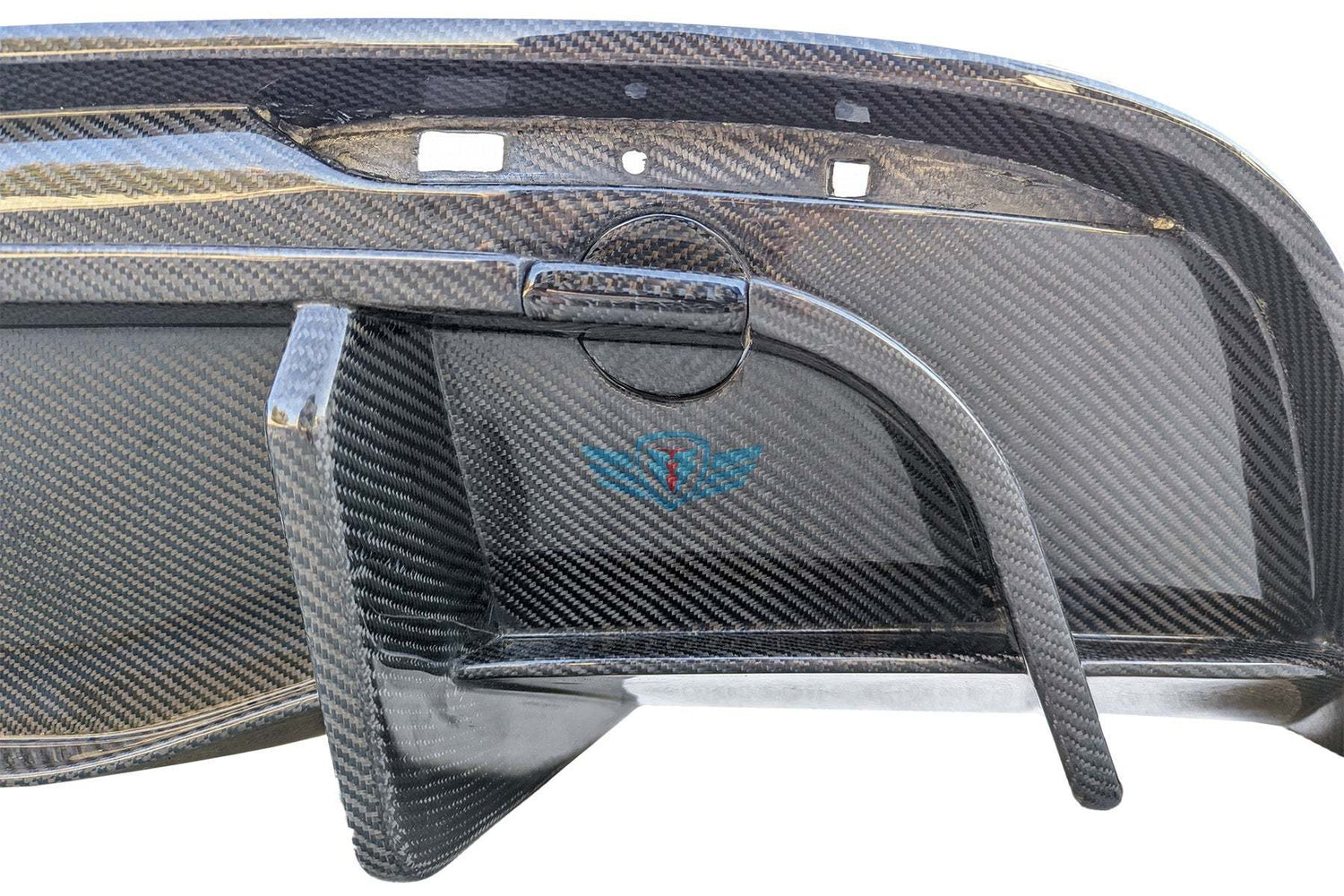 2020-2025 Tesla Model Y (1st Gen) Carbon Fiber SHX Full Replacement Rear Diffuser | FYBR Aerodynamics