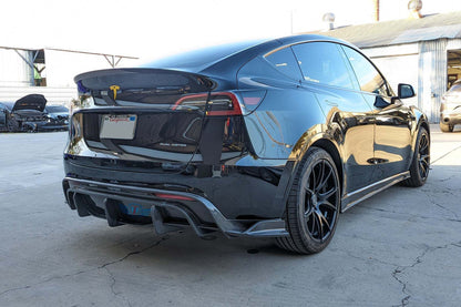 2020-2025 Tesla Model Y (1st Gen) Carbon Fiber SHX Full Replacement Rear Diffuser | FYBR Aerodynamics