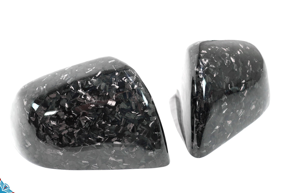 Tesla Model Y Full OEM Replacement Carbon Fiber Mirror Covers [Various Finishes] | FYBR Aerodynamics