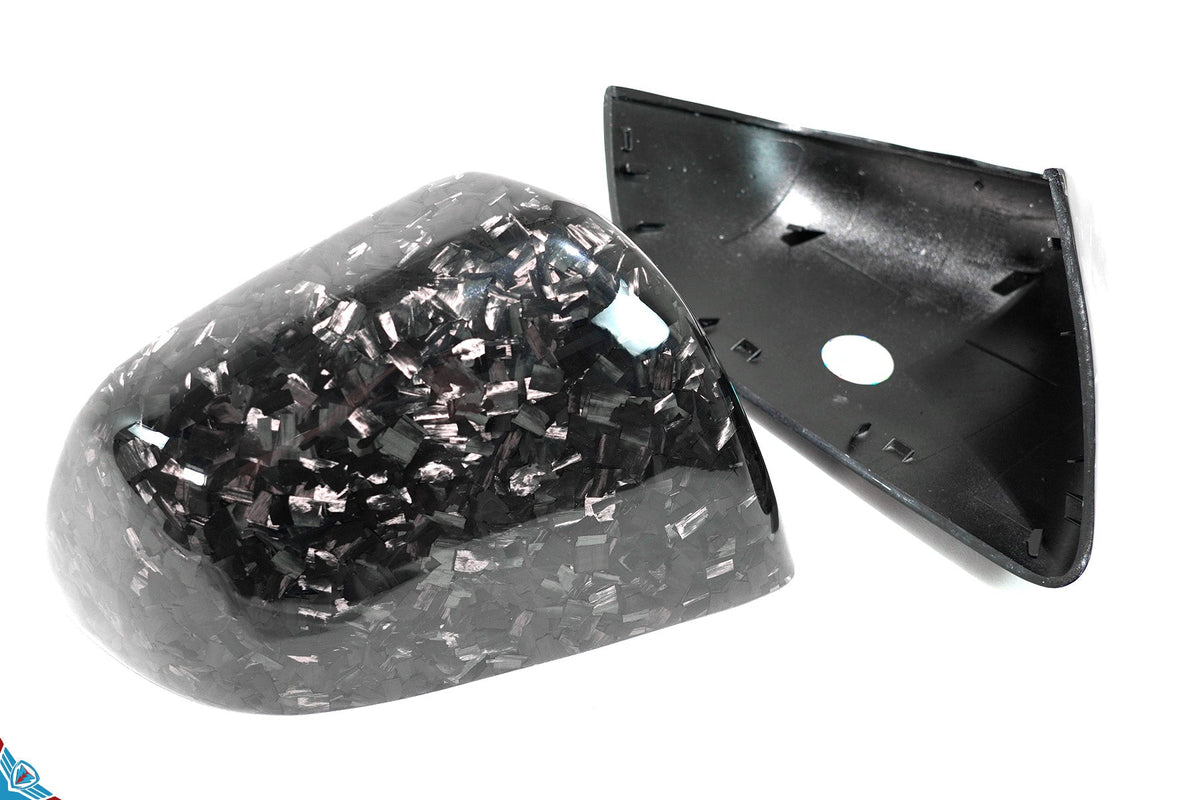 Tesla Model Y Full OEM Replacement Carbon Fiber Mirror Covers [Various Finishes] | FYBR Aerodynamics