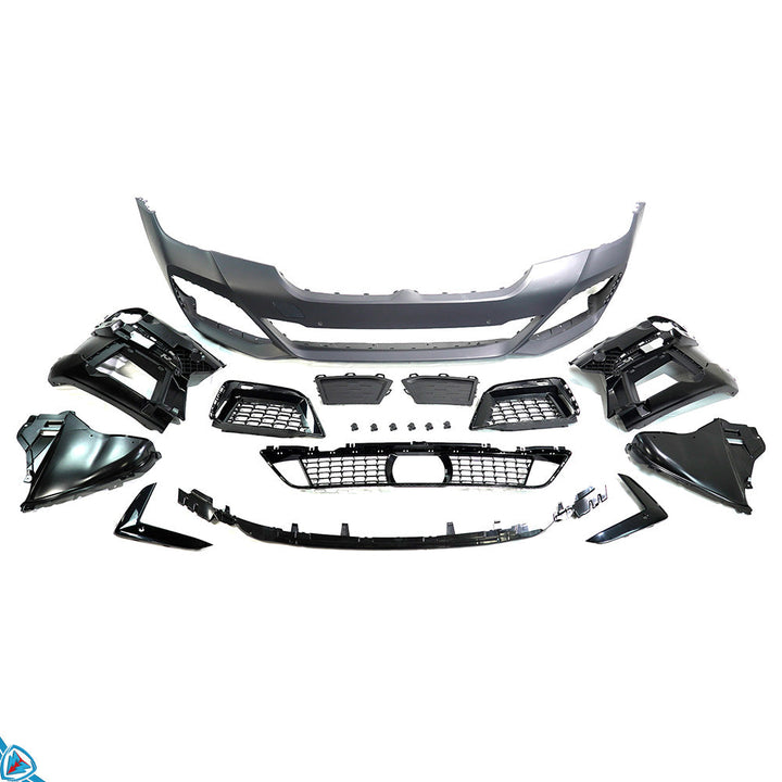 2021-2023 BMW LCI 5 Series (G30) M Sport Style Front Bumper Conversion Kit - Prop and Piston
