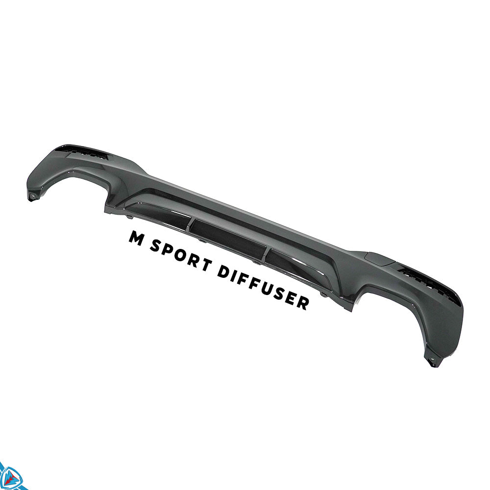 2021-2023 BMW LCI 5 Series (G30) M-Sport Style Rear Bumper Conversion Kit - Prop and Piston
