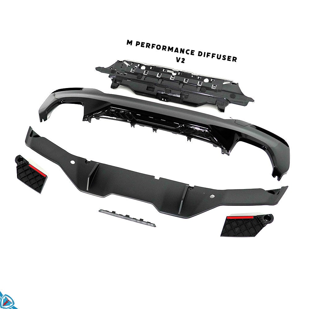 2021-2023 BMW 5 Series LCI (G30/G31) M Sport Style Polypropylene Rear Diffuser | E3Tuning