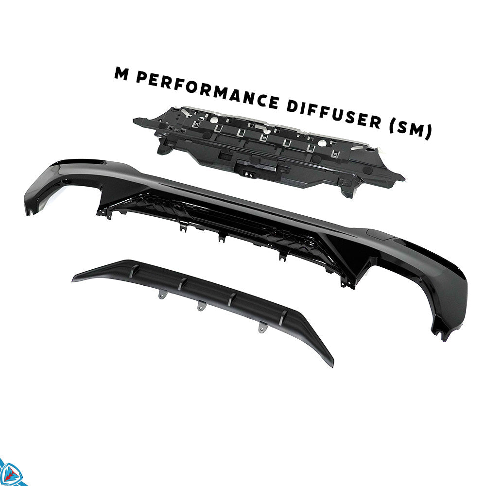 2021-2023 BMW 5 Series LCI (G30/G31) M Sport Style Polypropylene Rear Diffuser | E3Tuning