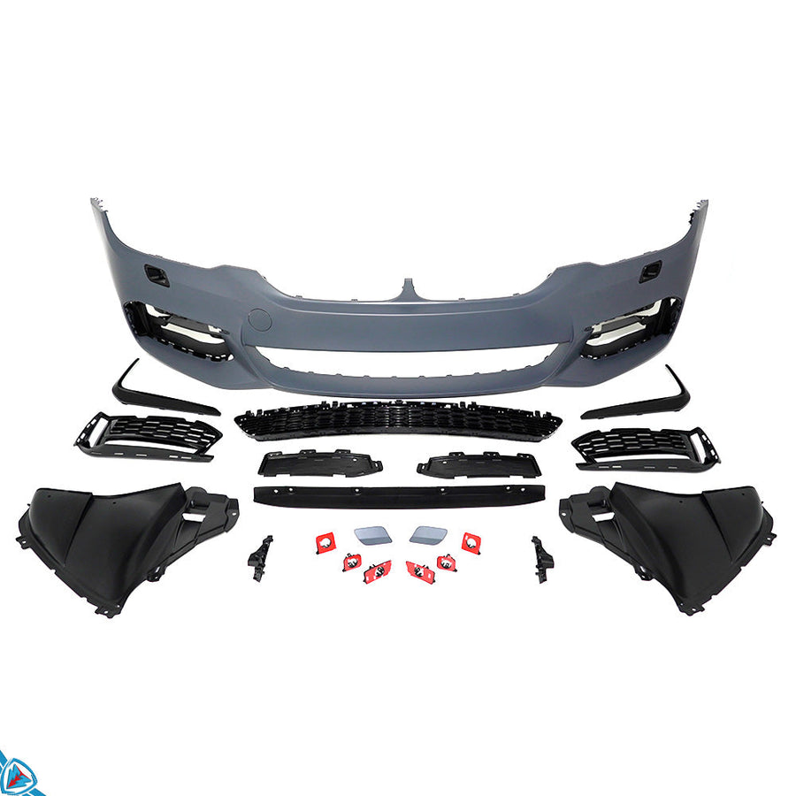2017-2020 BMW Pre-LCI 5 Series (G30) M Sport Style Front Bumper Conversion Kit - Prop and Piston