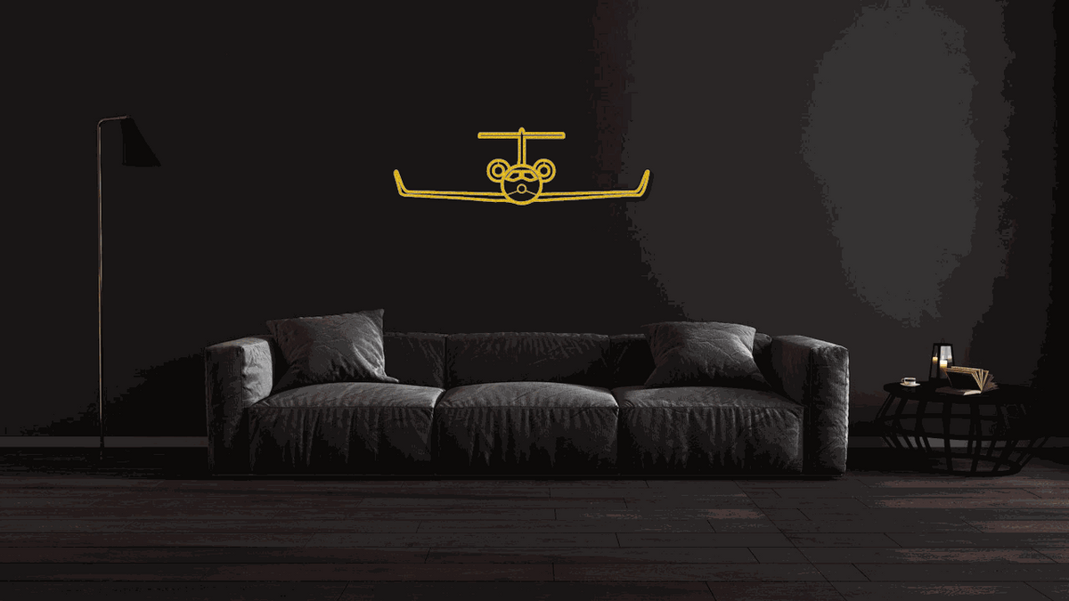 Metal wall art steel aviation jet silhouette in vibrant finish for home and business decor