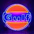 Gulf Gasoline Neon Signs Light - Prop and Piston
