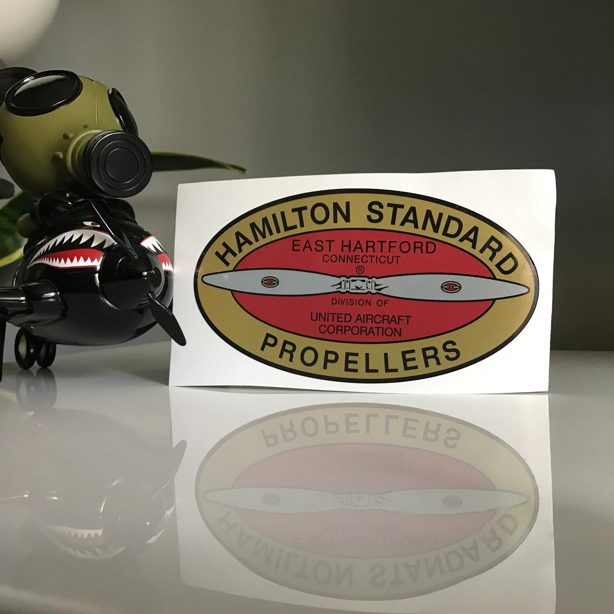Hamilton Standard East Hartford 1932-1952 WWII Airplane Propeller Replacement Decal Sticker - Prop and Piston