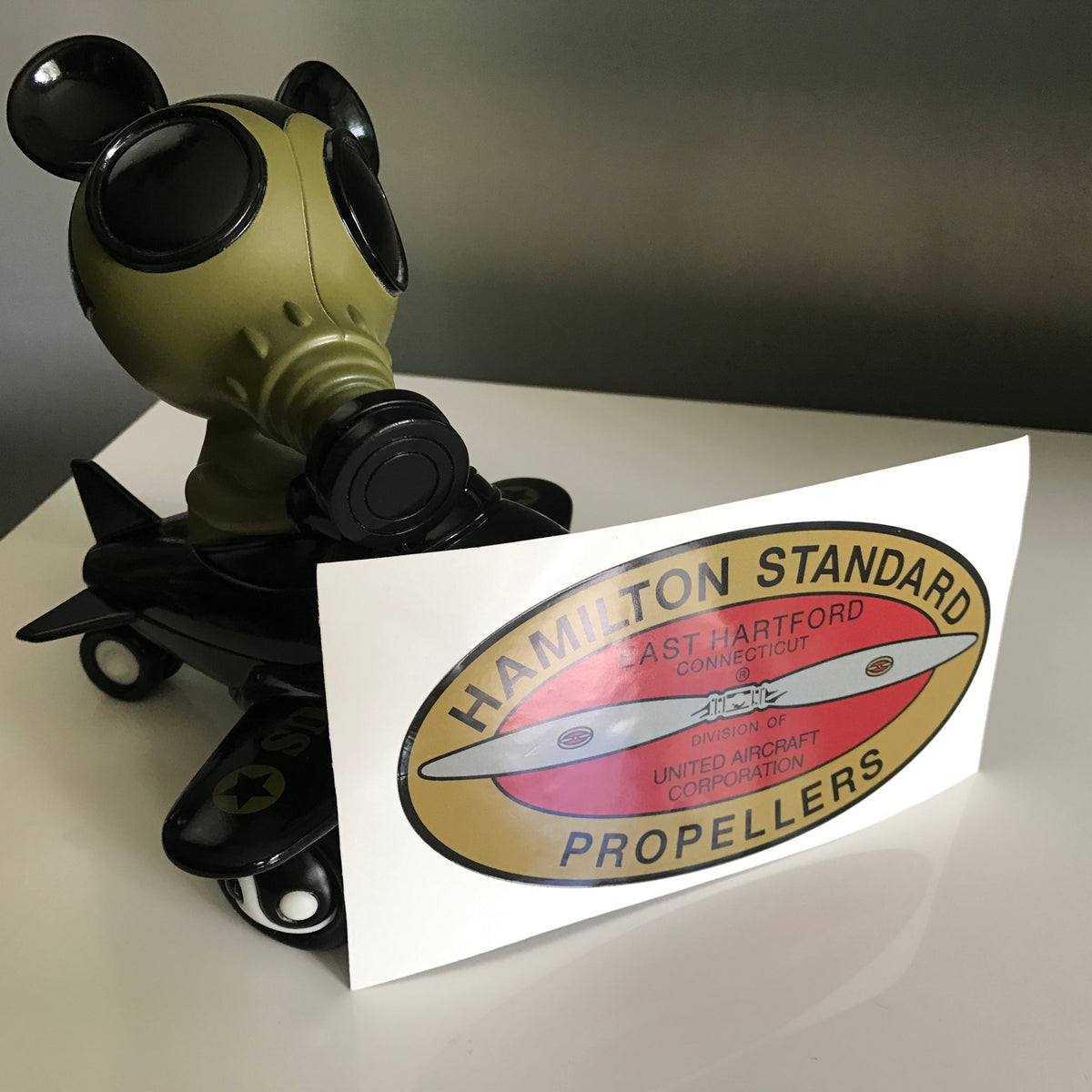 Hamilton Standard East Hartford 1932-1952 WWII Airplane Propeller Replacement Decal Sticker - Prop and Piston