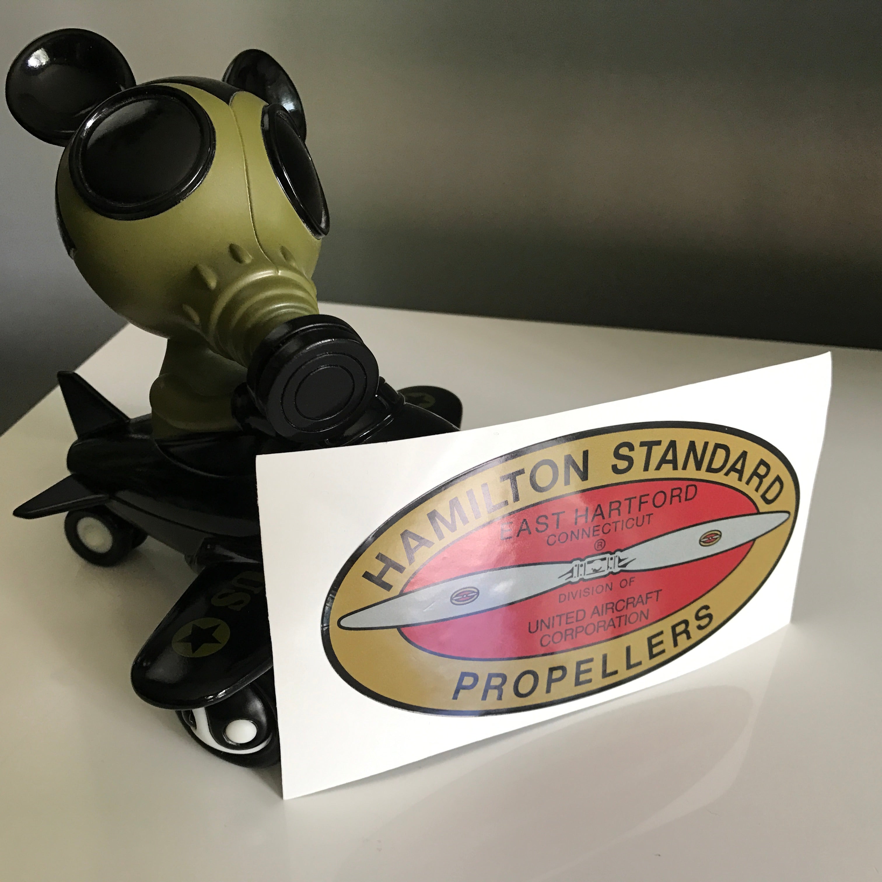 Hamilton Standard East Hartford 1932-1952 WWII Airplane Propeller Replacement Decal Sticker - Prop and Piston