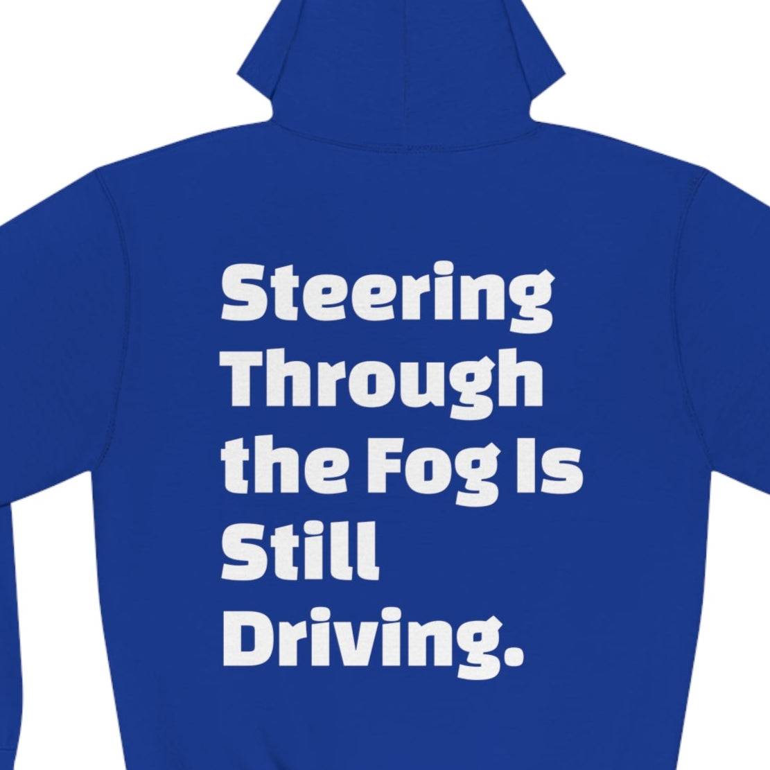 Inspirational Unisex Varsity Hoodie with contrast hood and motivational graphic