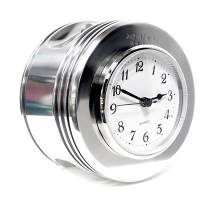 Polished WWII Boeing Stearman radial engine piston desk clock