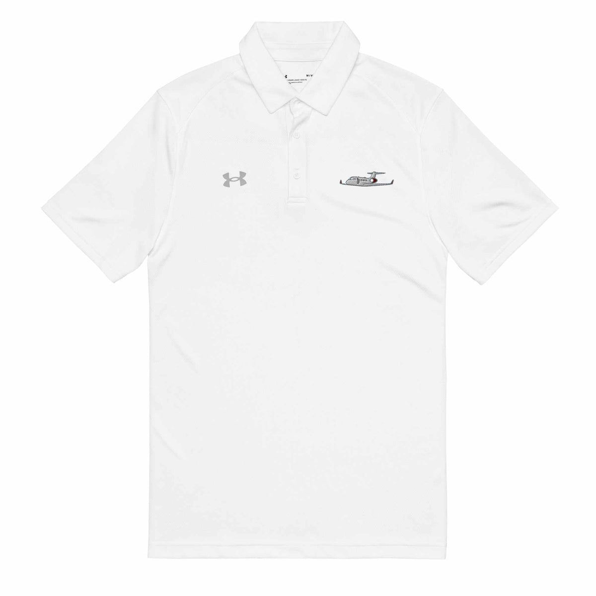 Under Armour men's pilot polo shirt with breathable, sweat-wicking fabric and tailored fit