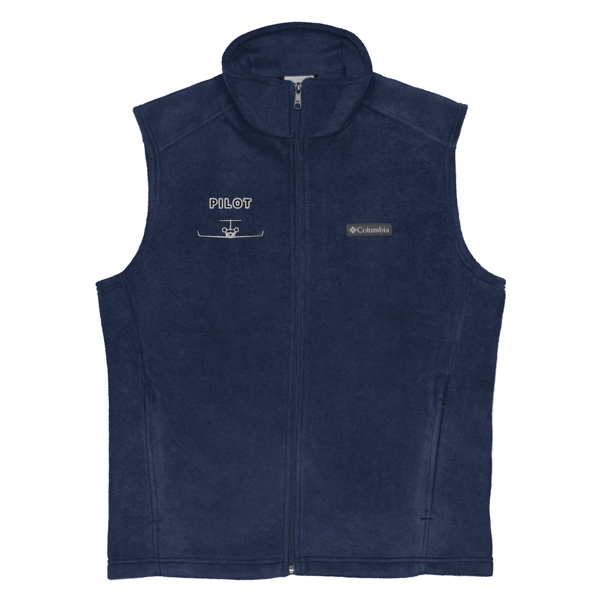 Jet Set Pilot Columbia fleece vest - Prop and Piston