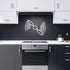 Vintage propeller metal wall art in black with dynamic spinning design for aviation decor