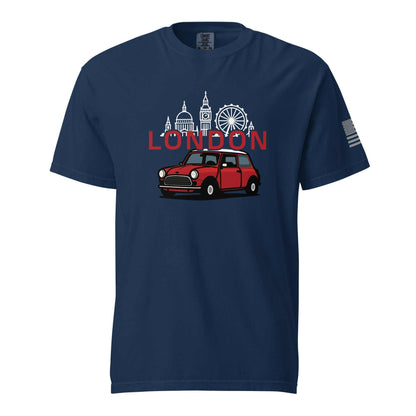 London Car T-Shirt – Vintage British Motoring Style - Prop and Piston