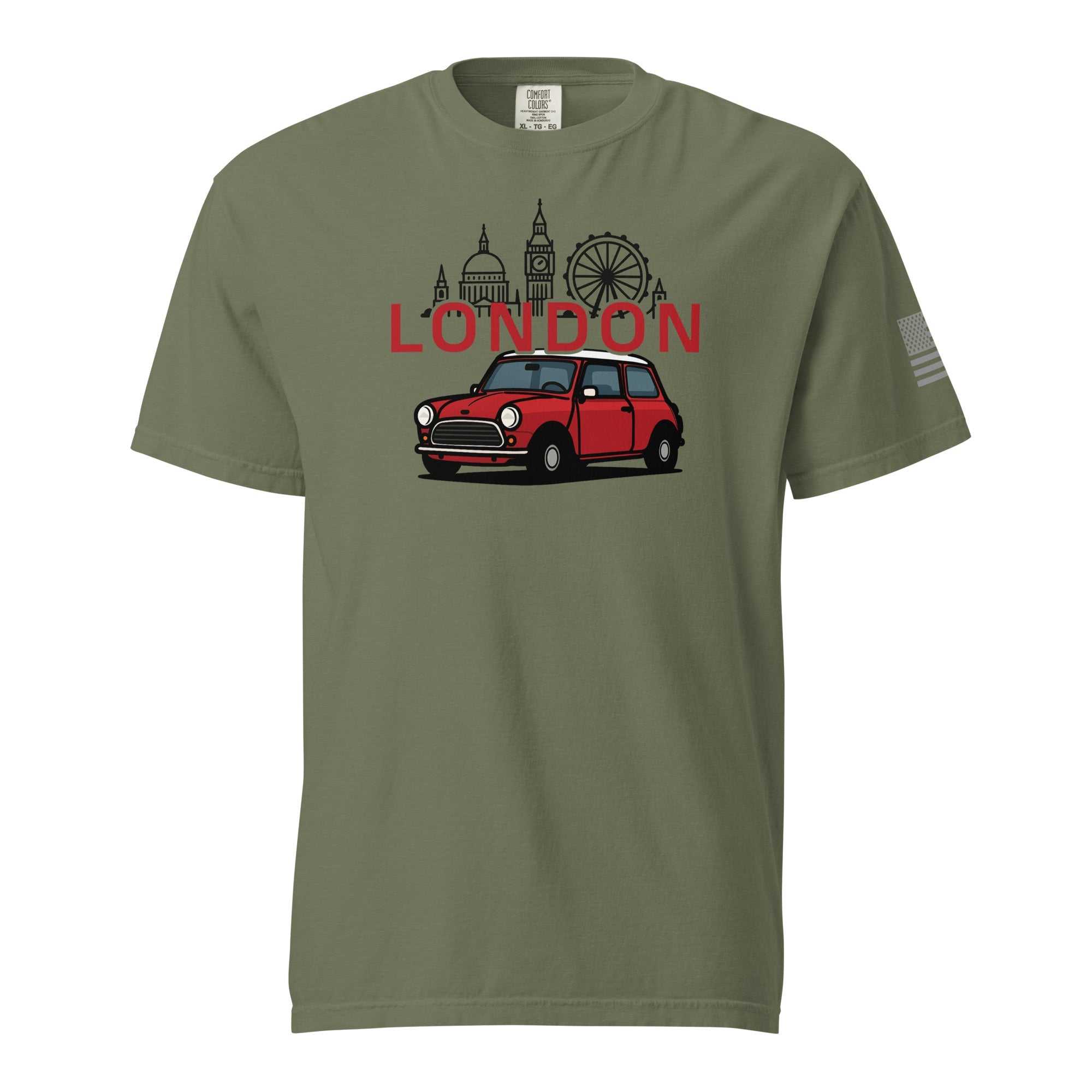 London Car T-Shirt – Vintage British Motoring Style - Prop and Piston