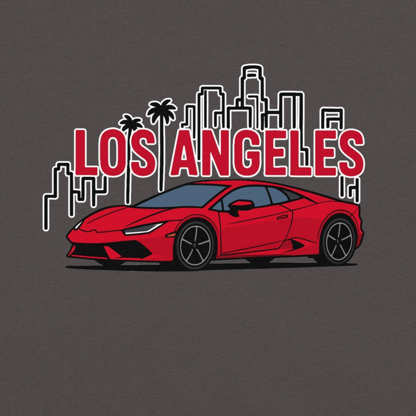 Los Angeles Supercar Tee – Fast Life, City Vibes - Prop and Piston