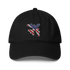 USA Flag aviation baseball cap with low-profile fit and adjustable strap