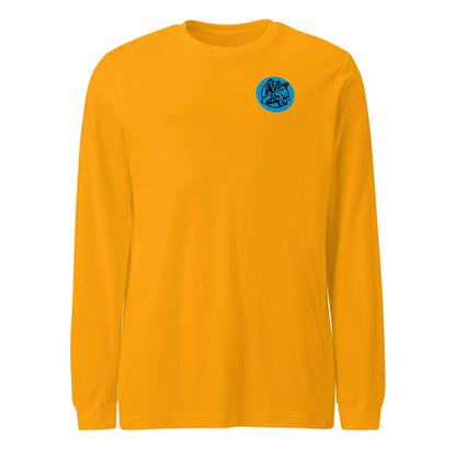 Lucky Lady Front Logo &amp; Large Back Unisex Long Sleeve Tee - Prop and Piston