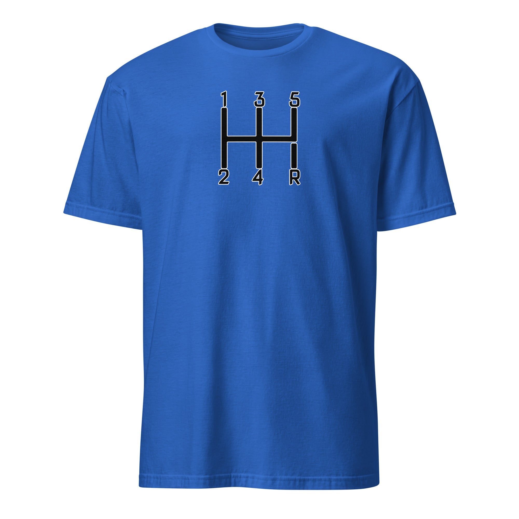 Manual Transmission T-Shirt | Automotive Gear Shift Graphic Tee | Cool Gift for Car Enthusiasts, Mechanics, or Racing Fans - Prop and Piston