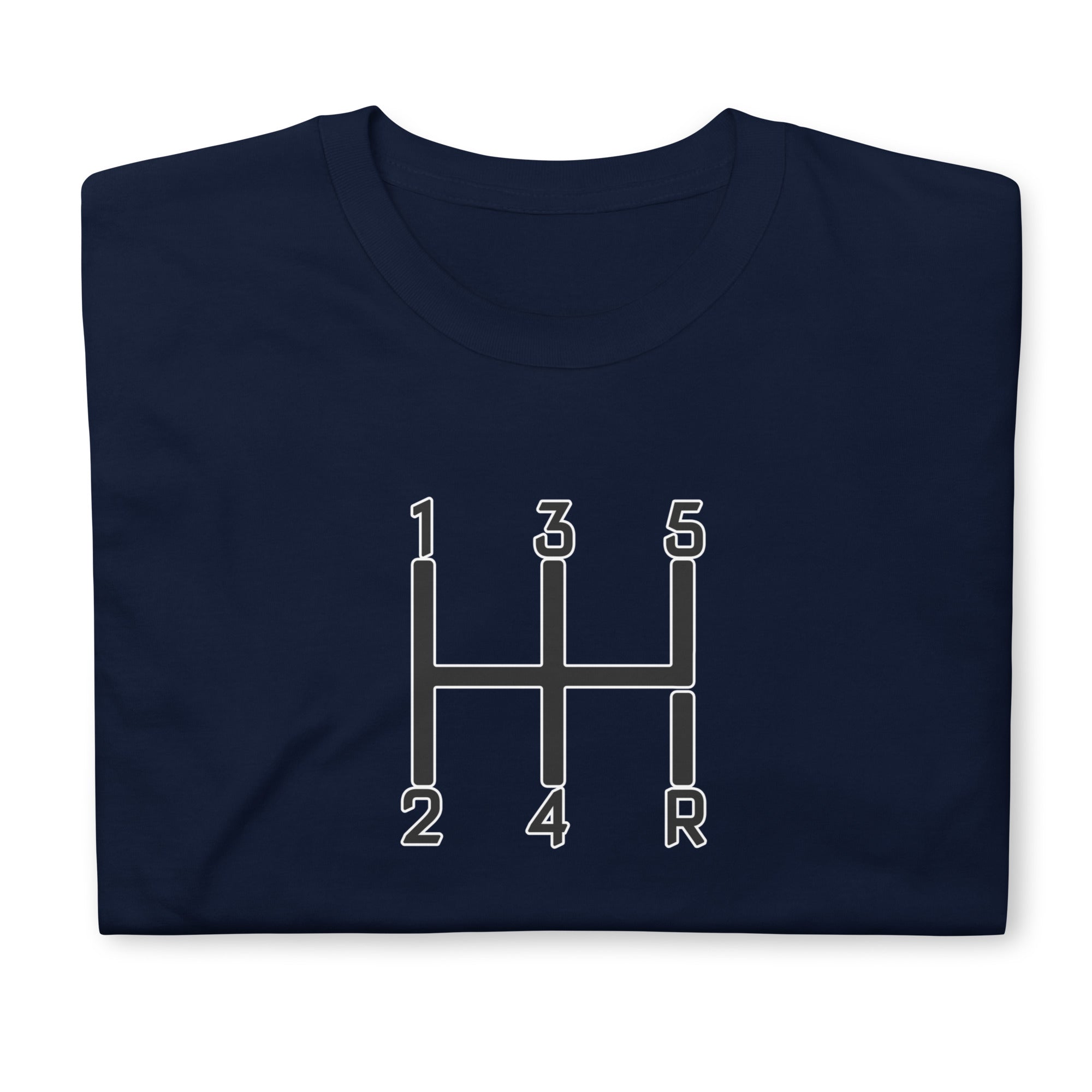 Manual Transmission T-Shirt | Automotive Gear Shift Graphic Tee | Cool Gift for Car Enthusiasts, Mechanics, or Racing Fans - Prop and Piston