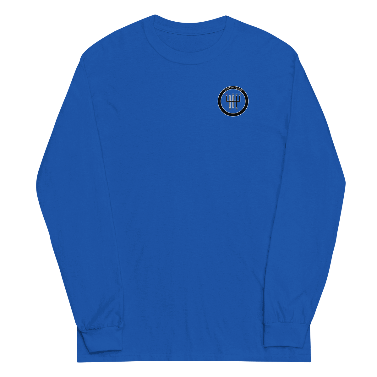 Shift Happens Long Sleeve T-Shirt in classic fit with rib cuffs and pre-shrunk cotton fabric