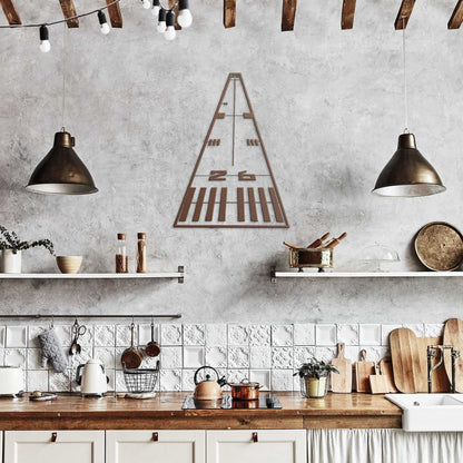 Metal Wall Art Runway Airplane Sign Aviation Decor for Pilots, Garage - Prop and Piston