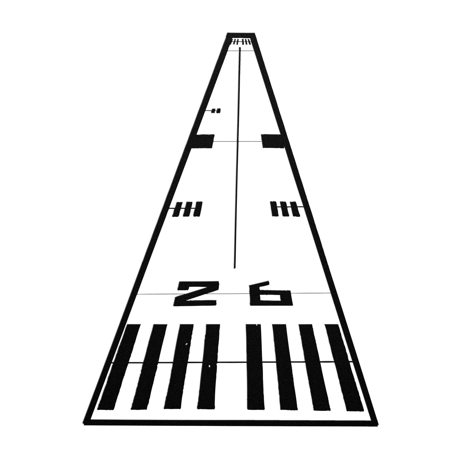 Metal Wall Art Runway Airplane Sign Aviation Decor for Pilots, Garage - Prop and Piston