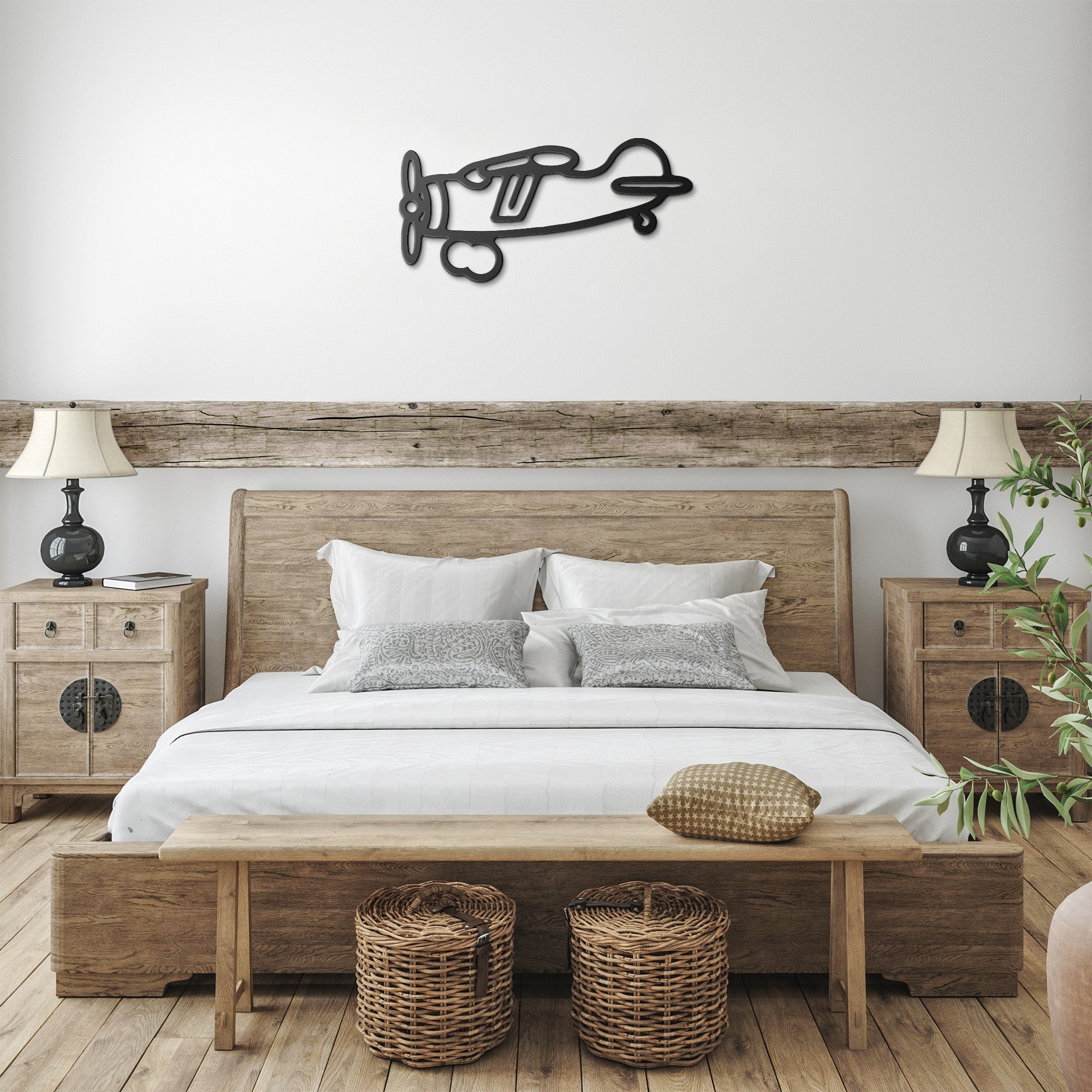 Metal Wall Art Vintage airplane - Prop and Piston