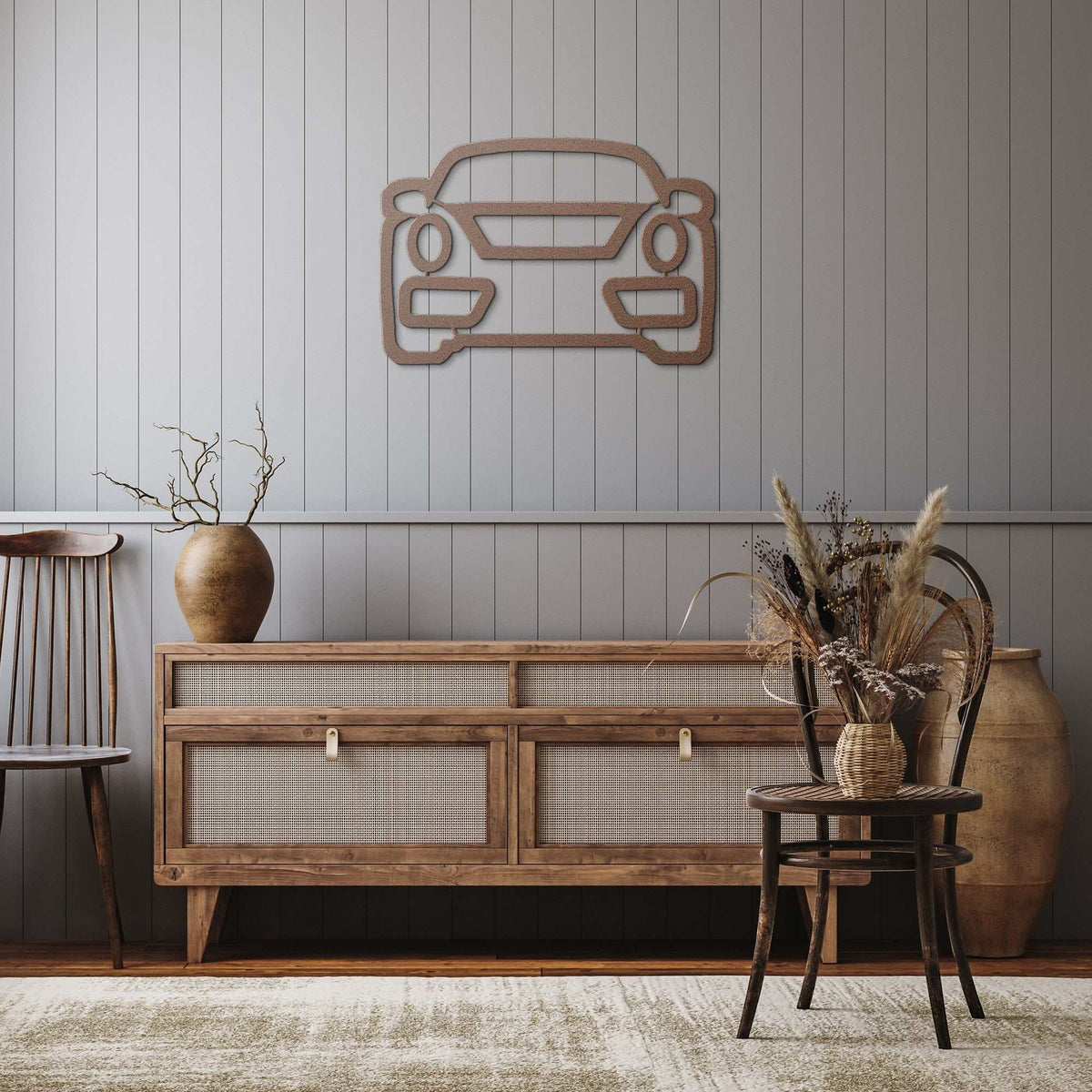 Metal Wall Art Nine Eleven Front made of 18 gauge steel with 5 color options for stylish home decor