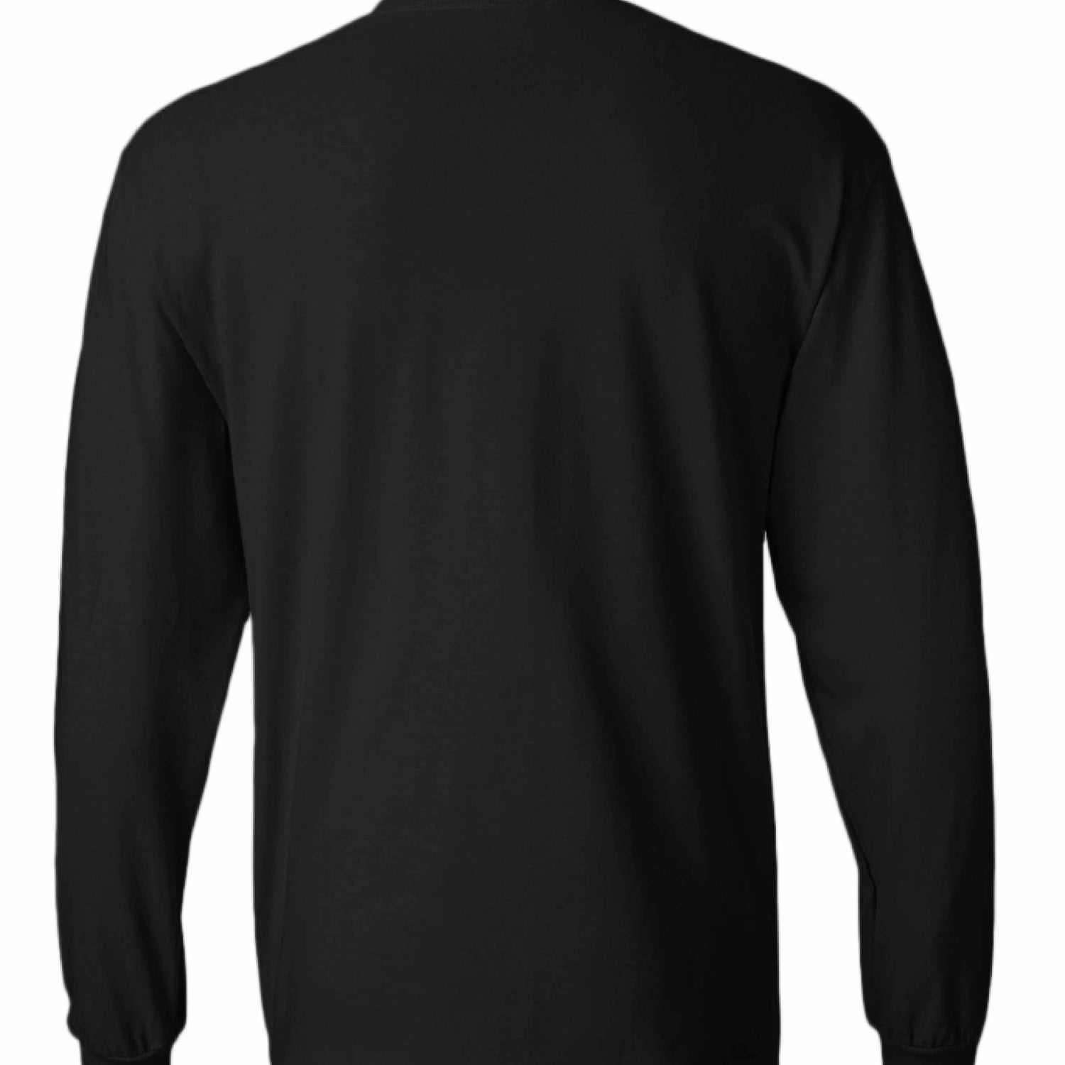 Motor Works long sleeve T-Shirt black cotton rear view for car lovers